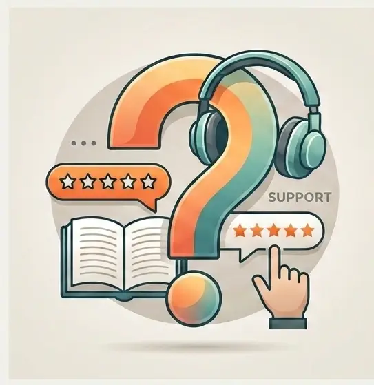 Illustration support client et avis positifs Vitrerie Fox